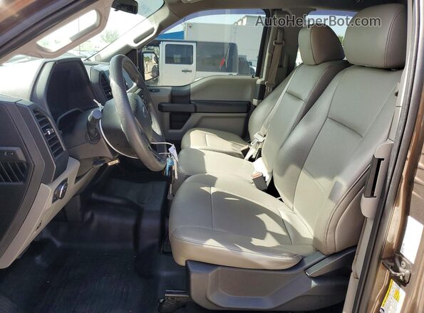 1FTEX1CP3GFA09203 2016 FORD F150 Brown Vista interior delantera