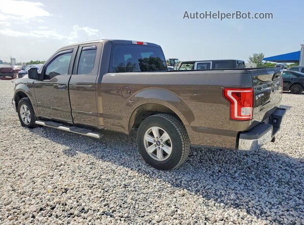 1FTEX1CP3GFA09203 2016 FORD F150 Brown Trasero izquierdo