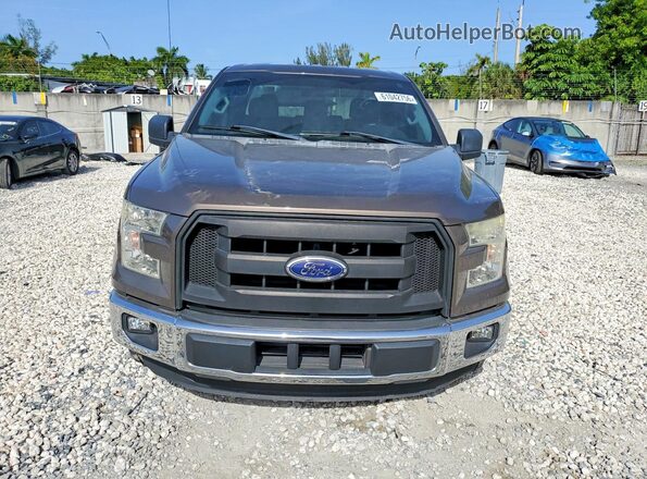1FTEX1CP3GFA09203 2016 FORD F150 Brown Vista frontal