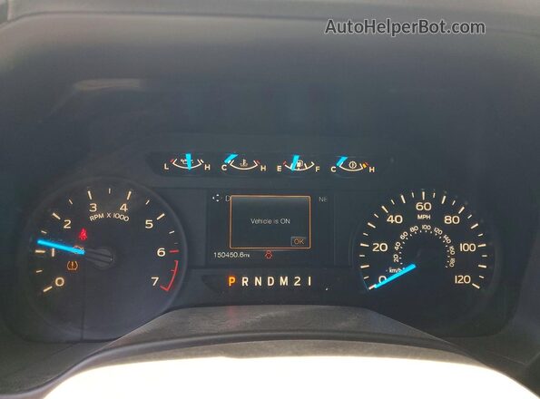 1FTEX1CP3HKC99807 2017 FORD F150 Белый Вид щитка приборов