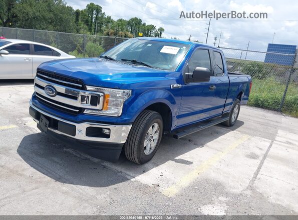 1FTEX1CP3JKG08794 2018 FORD F150 Blue წინა მარცხენა ხედი სამი მეოთხედიდან