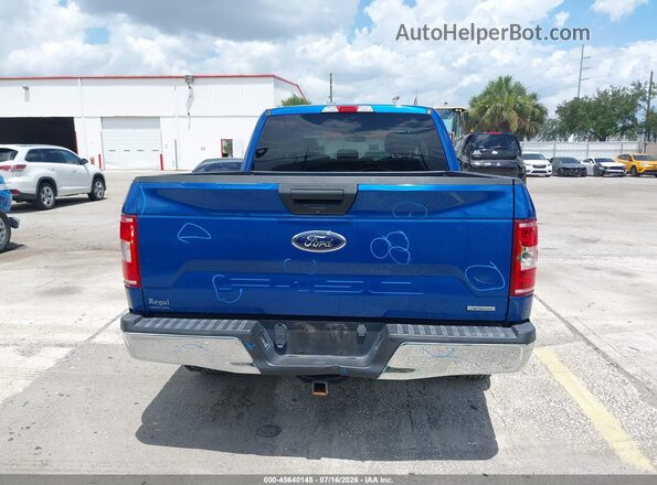 1FTEX1CP3JKG08794 2018 FORD F150 Blue 