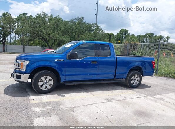 1FTEX1CP3JKG08794 2018 FORD F150 Blue უკანა სალონის ხედი