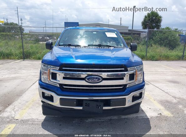 1FTEX1CP3JKG08794 2018 FORD F150 Blue წინა პანელის ხედი