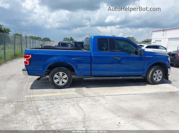 1FTEX1CP3JKG08794 2018 FORD F150 Blue ხელსაწყოთა პანელის ხედი