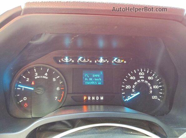 1FTEX1CP3LKD67502 2020 FORD F150 Red Instrument cluster view