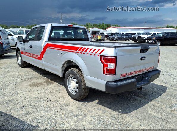 1FTEX1CP4JKE67637 2018 FORD F150 Silver Trasero izquierdo