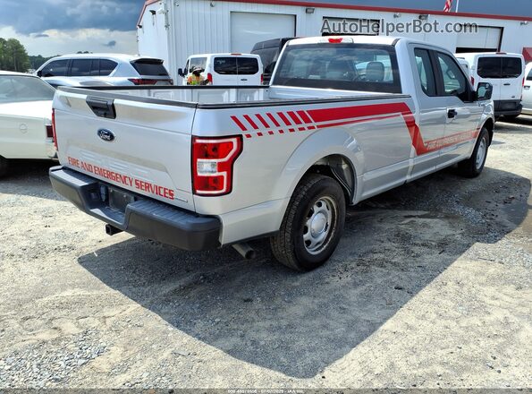 1FTEX1CP4JKE67637 2018 FORD F150 Silver Trasero derecho