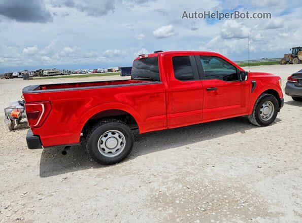 1FTEX1CP4MKD85315 2021 FORD F150 Красный Задняя правая четверть