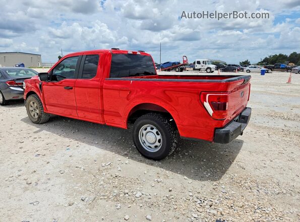 1FTEX1CP4MKD85315 2021 FORD F150 Красный Задняя левая четверть