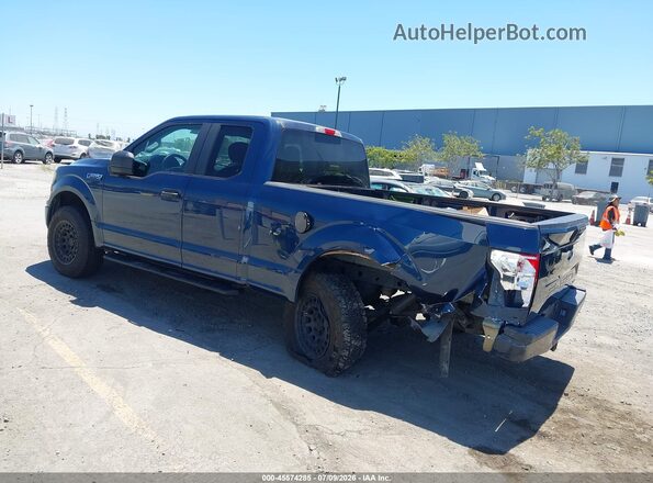 1FTEX1CP5JKF60702 2018 FORD F150 Blue Задня ліва чверть