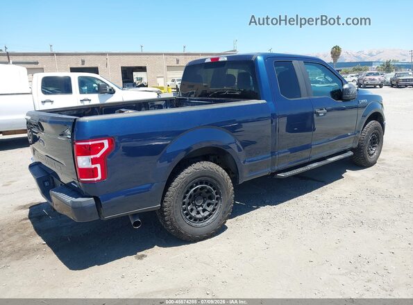 1FTEX1CP5JKF60702 2018 FORD F150 Blue Задня права чверть