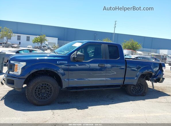 1FTEX1CP5JKF60702 2018 FORD F150 Blue Панорамний вид салону 360°