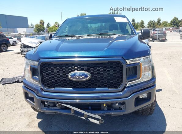 1FTEX1CP5JKF60702 2018 FORD F150 Blue Вид щитка приладів