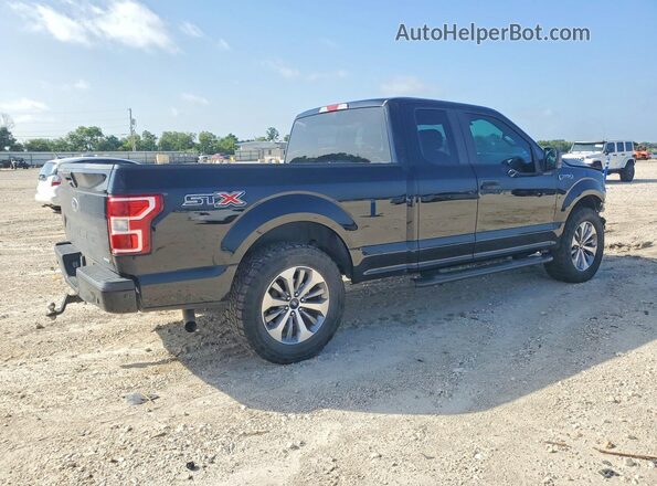 1FTEX1CP5JKG03595 2018 FORD F150 Black Задня права чверть