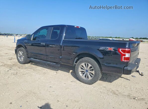 1FTEX1CP5JKG03595 2018 FORD F150 Black Задня ліва чверть
