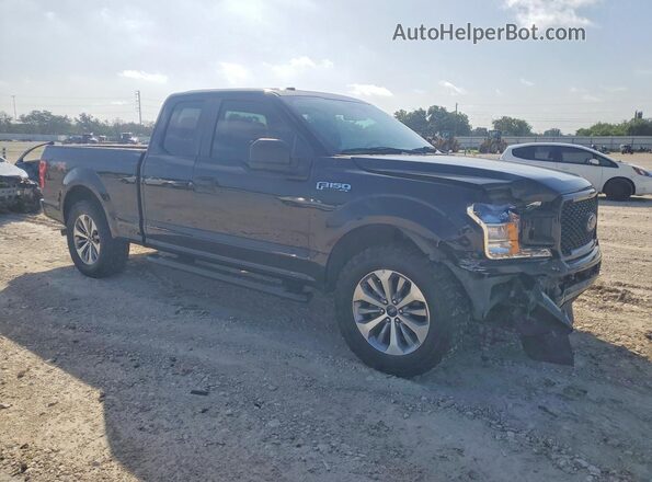 1FTEX1CP5JKG03595 2018 FORD F150 Black Передня права чверть