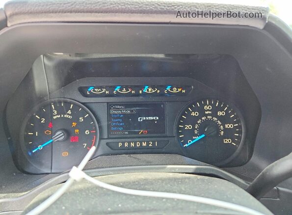 1FTEX1CP6GFA12824 2016 FORD F150 Black ხელსაწყოთა პანელის ხედი