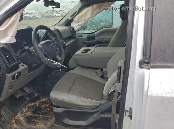 1FTEX1CP6JKF28664 2018 FORD F150 White წინა სალონის ხედი