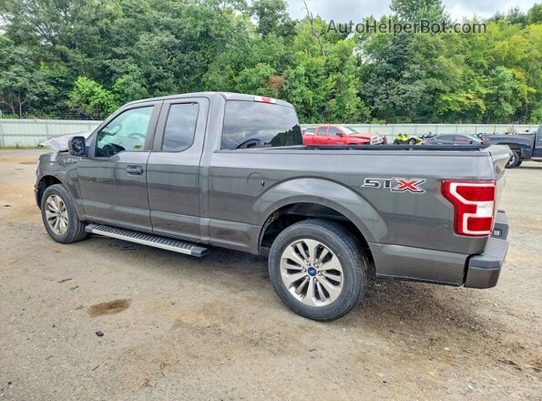 1FTEX1CP6JKF49465 2018 FORD F150 Gray უკანა მარცხენა