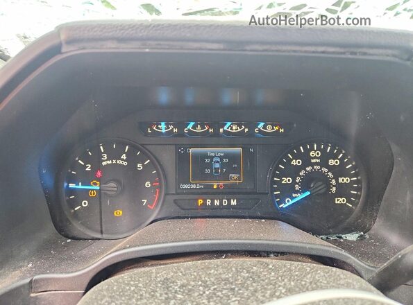 1FTEX1CP6JKF49465 2018 FORD F150 Gray ხელსაწყოთა პანელის ხედი