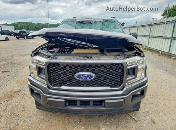 1FTEX1CP6JKF49465 2018 FORD F150 Gray წინა ხედი