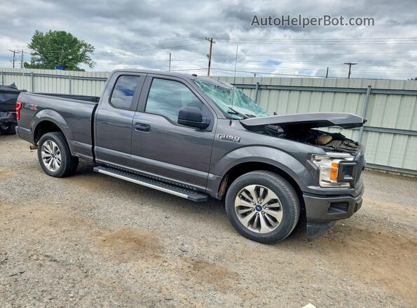 1FTEX1CP6JKF49465 2018 FORD F150 Gray წინა მარჯვენა
