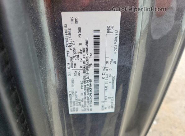 1FTEX1CP6JKF49465 2018 FORD F150 Gray ძრავის განყოფილების ხედი