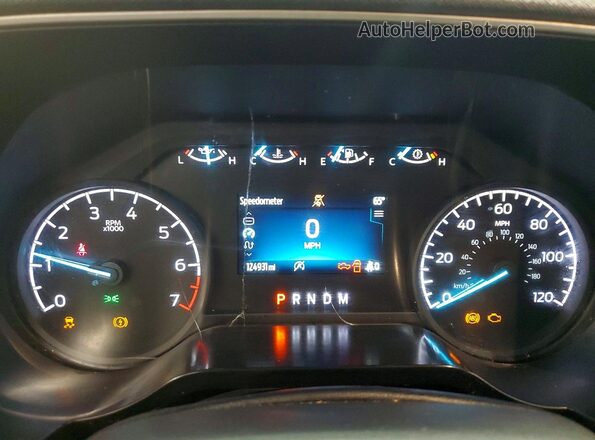 1FTEX1CP6NFB88799 2022 FORD F150 White Instrument cluster view