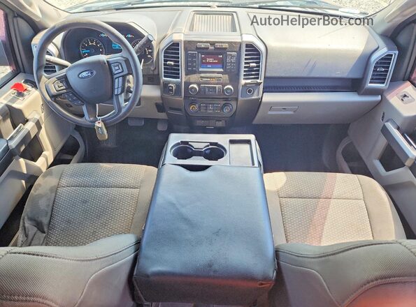 1FTEX1CP7GFA67217 2016 FORD F150 Blue Dashboard view