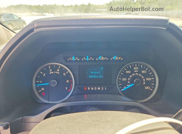 1FTEX1CP7GFA67217 2016 FORD F150 Blue Instrument cluster view