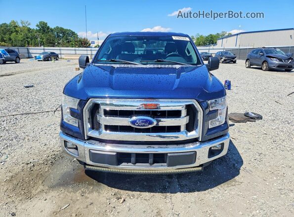 1FTEX1CP7GFA67217 2016 FORD F150 Blue Front view