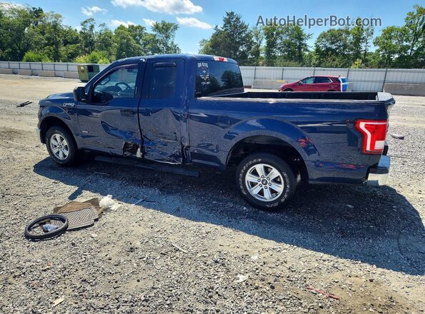 1FTEX1CP7GFA67217 2016 FORD F150 Blue Rear left