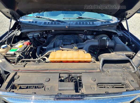 1FTEX1CP7GFA67217 2016 FORD F150 Blue Rear interior view