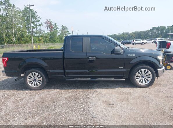 1FTEX1CP7GFC27001 2016 FORD F150 Black Widok wnętrza z tyłu