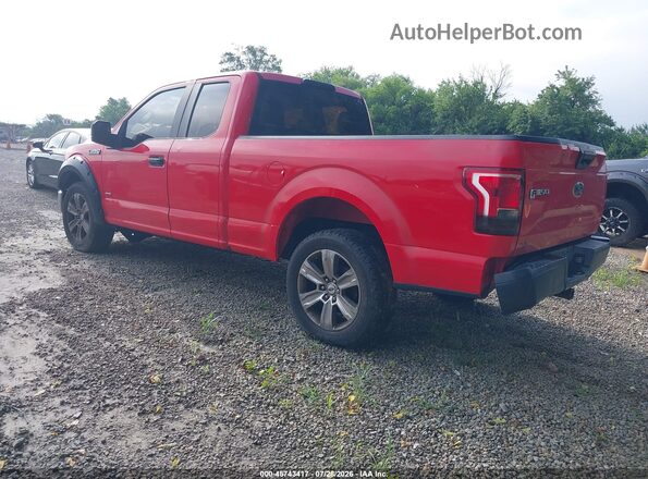 1FTEX1CP7GKF93029 2016 FORD F150 Red Задня ліва чверть