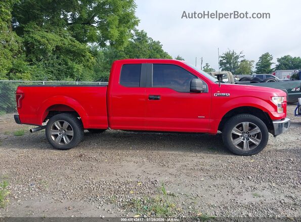 1FTEX1CP7GKF93029 2016 FORD F150 Red Вид задньої частини салону