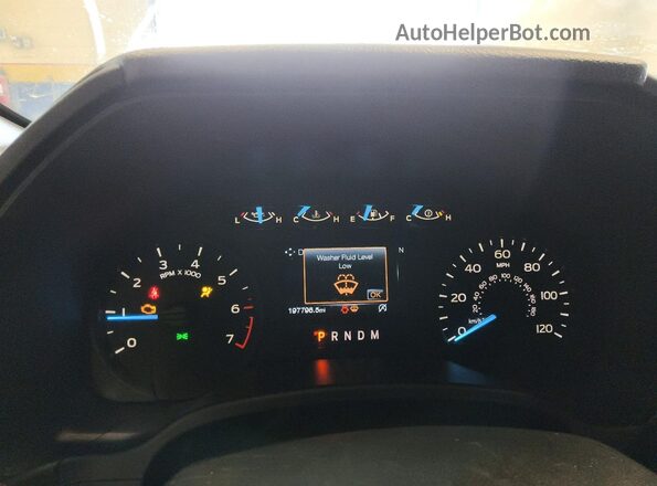 1FTEX1CP7JKE87316 2018 FORD F150 Белый Вид щитка приборов