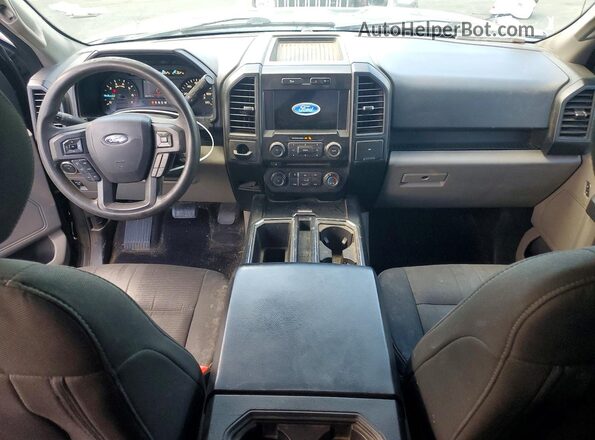 1FTEX1CP8JKF41545 2018 FORD F150 Black წინა პანელის ხედი