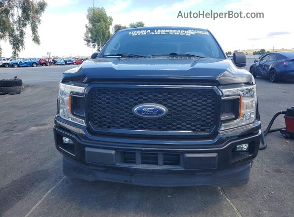 1FTEX1CP8JKF41545 2018 FORD F150 Black წინა ხედი