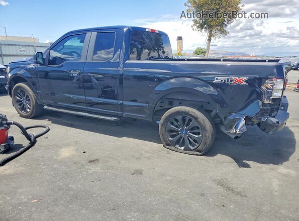 1FTEX1CP8JKF41545 2018 FORD F150 Black უკანა მარცხენა