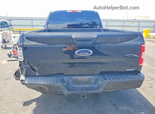 1FTEX1CP8JKF41545 2018 FORD F150 Black უკანა ხედი