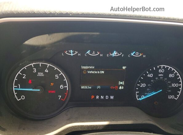 1FTEX1CP8NKF30518 2022 FORD F150 Blue Widok zestawu wskaźników