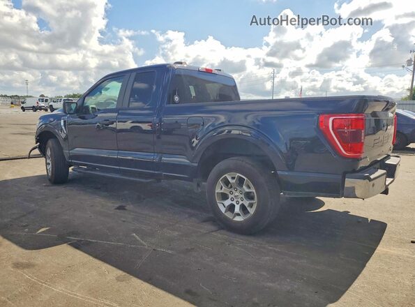1FTEX1CP8NKF30518 2022 FORD F150 Blue Tył lewy
