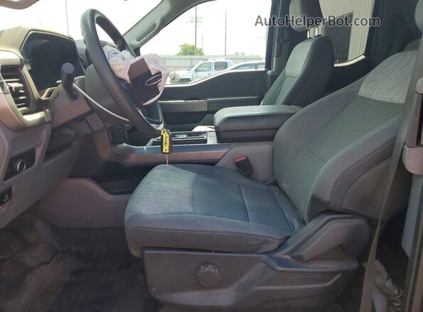 1FTEX1CP8NKF30518 2022 FORD F150 Blue Widok wnętrza z przodu