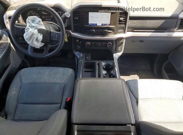 1FTEX1CP8NKF30518 2022 FORD F150 Blue Widok deski rozdzielczej