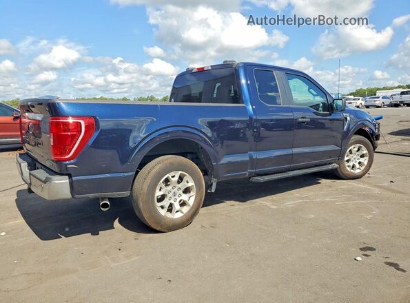 1FTEX1CP8NKF30518 2022 FORD F150 Blue Tył prawy
