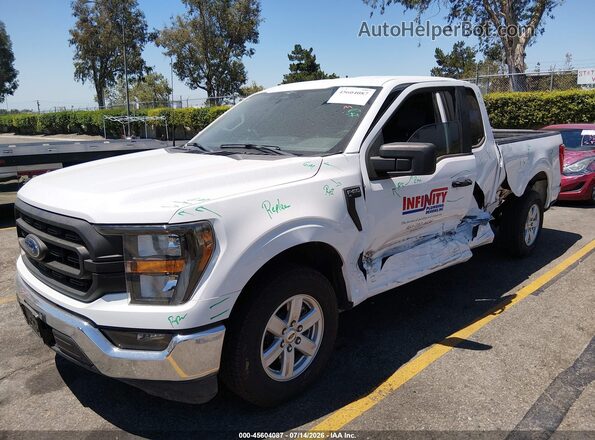 1FTEX1CP8PKF43384 2023 FORD F150 White Front left
