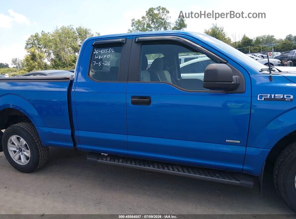 1FTEX1CP9GKF41272 2016 FORD F150 Blue Vista interior trasera