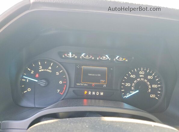 1FTEX1CP9JKE74700 2018 FORD F150 White Vista del cuadro de instrumentos